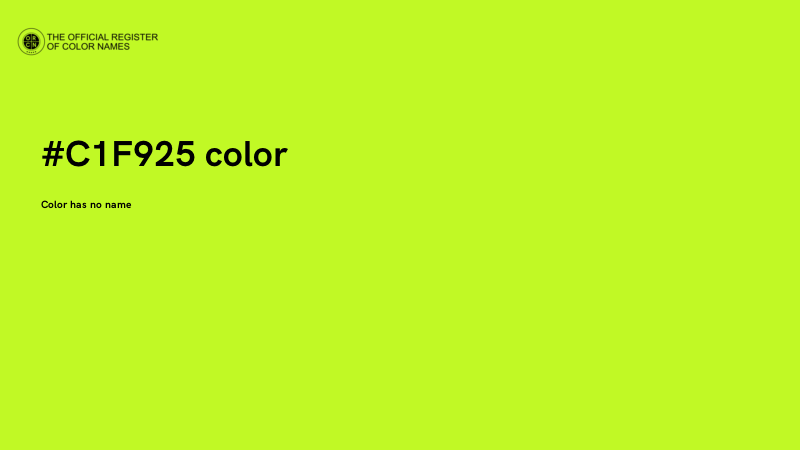 #C1F925 color image