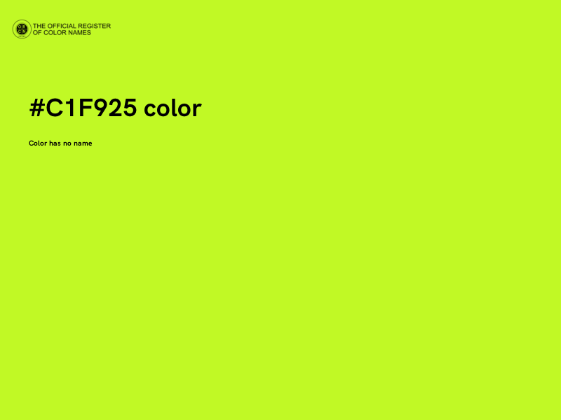 #C1F925 color image