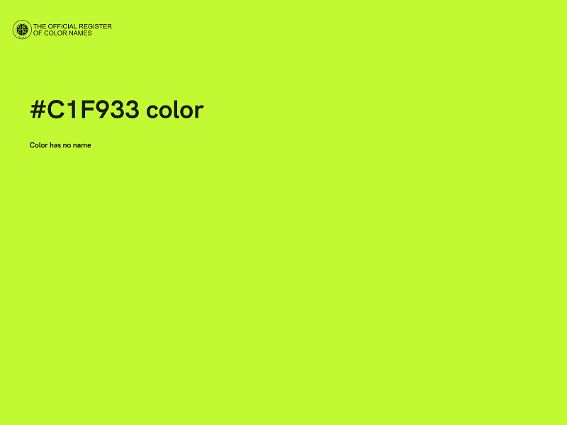 #C1F933 color image