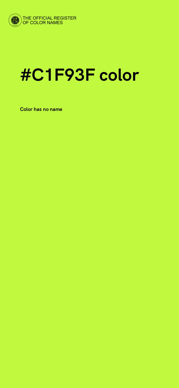 #C1F93F color image
