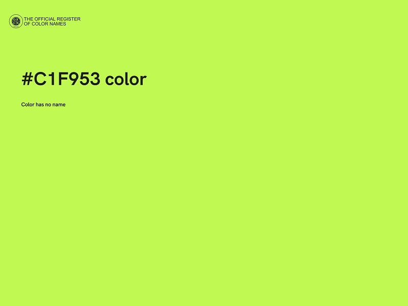 #C1F953 color image