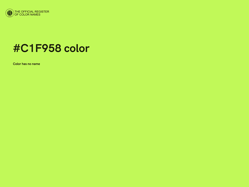 #C1F958 color image