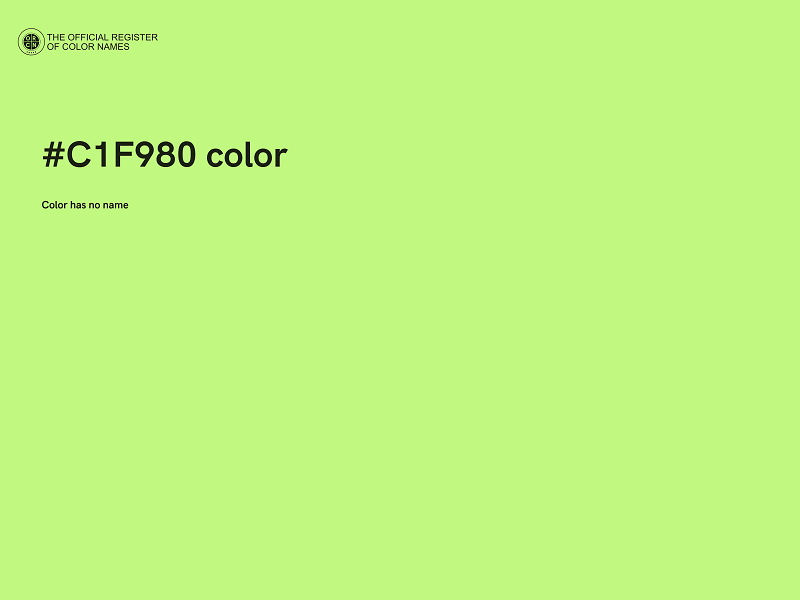 #C1F980 color image