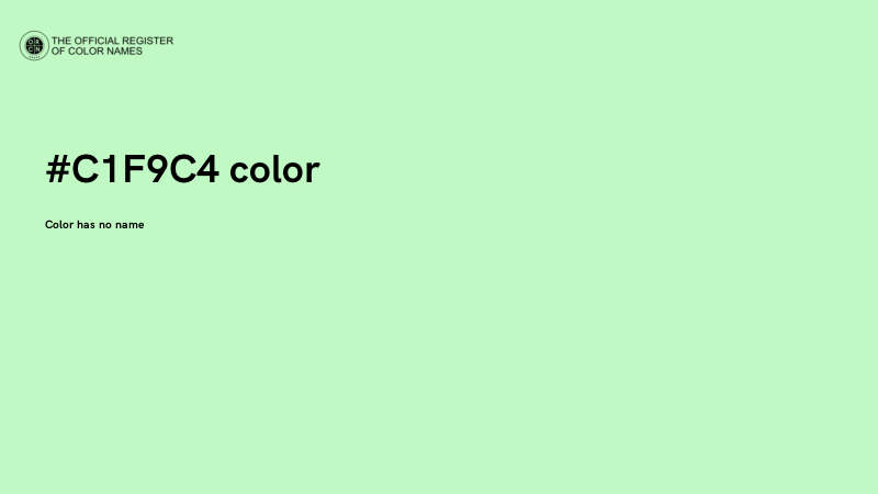 #C1F9C4 color image