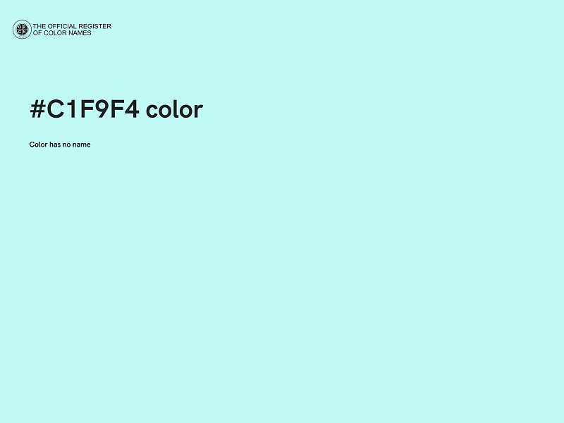 #C1F9F4 color image