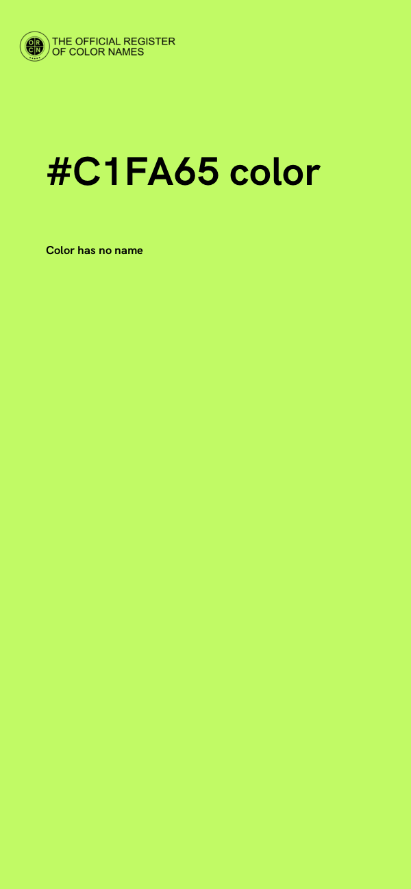 #C1FA65 color image