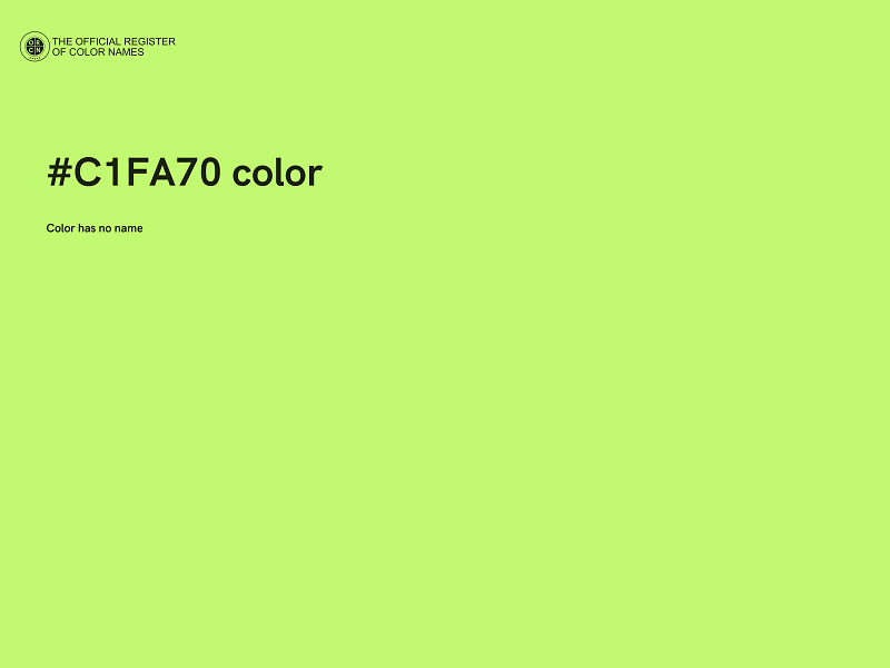 #C1FA70 color image