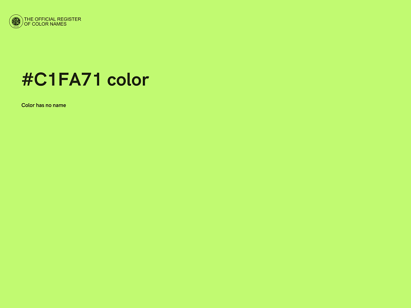 #C1FA71 color image