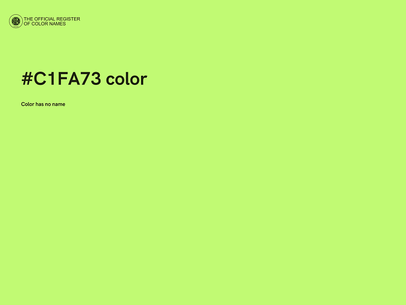 #C1FA73 color image