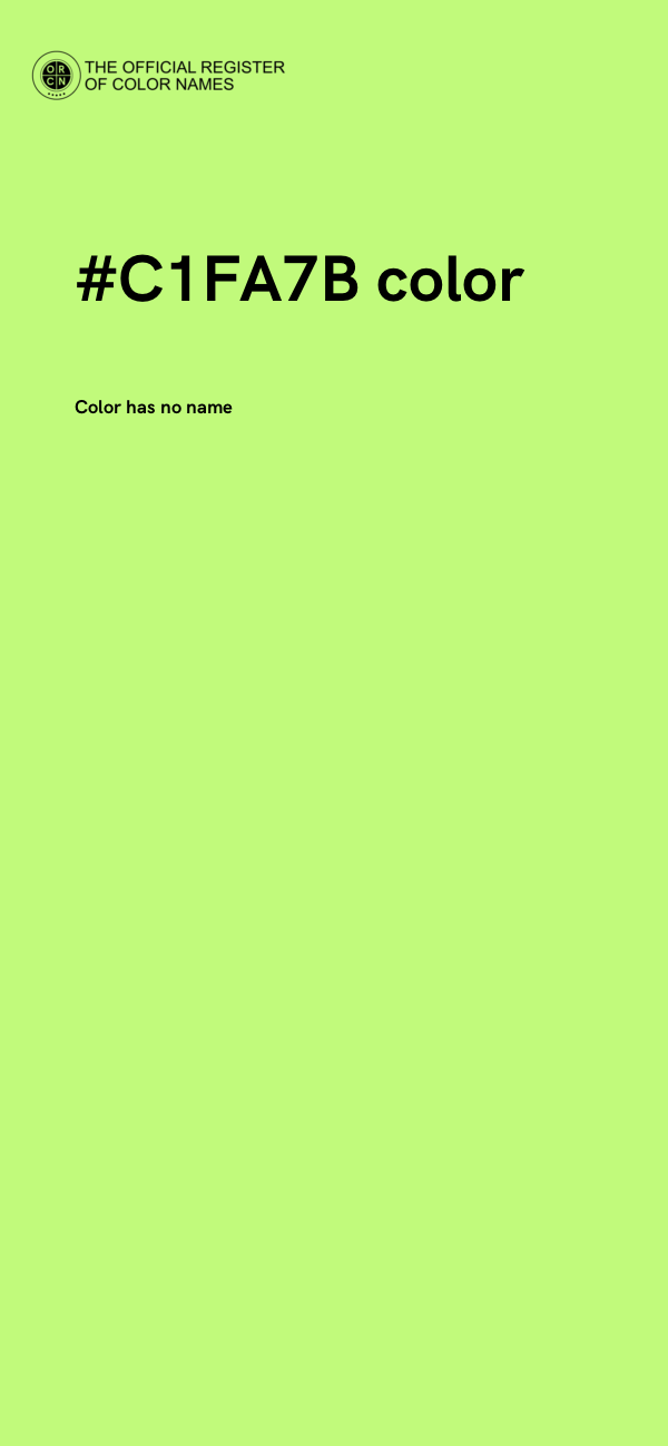 #C1FA7B color image