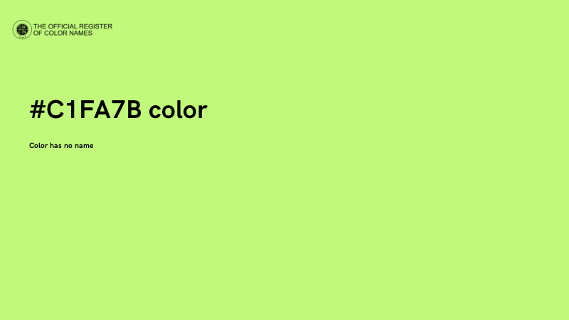 #C1FA7B color image