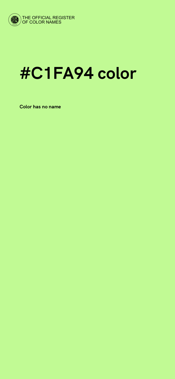 #C1FA94 color image