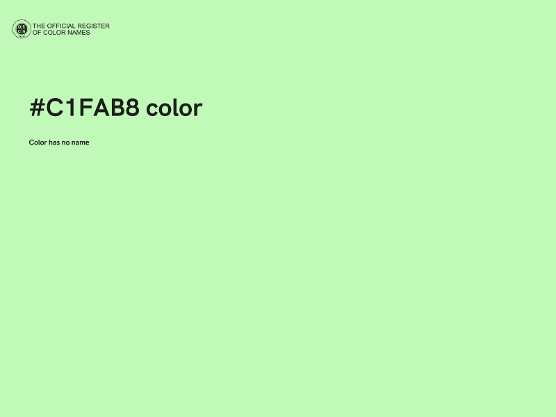 #C1FAB8 color image