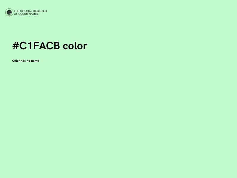 #C1FACB color image