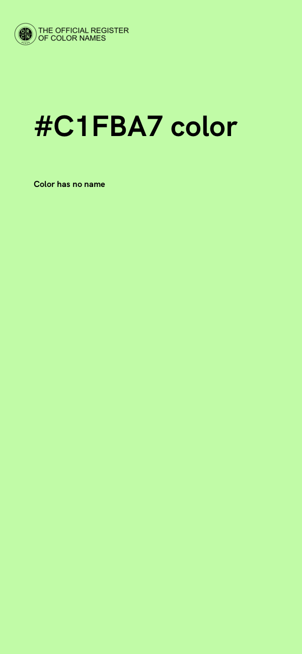 #C1FBA7 color image