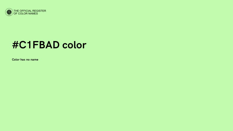 #C1FBAD color image