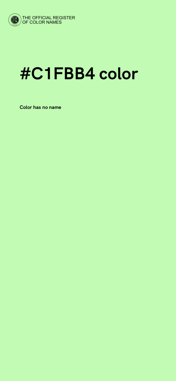 #C1FBB4 color image