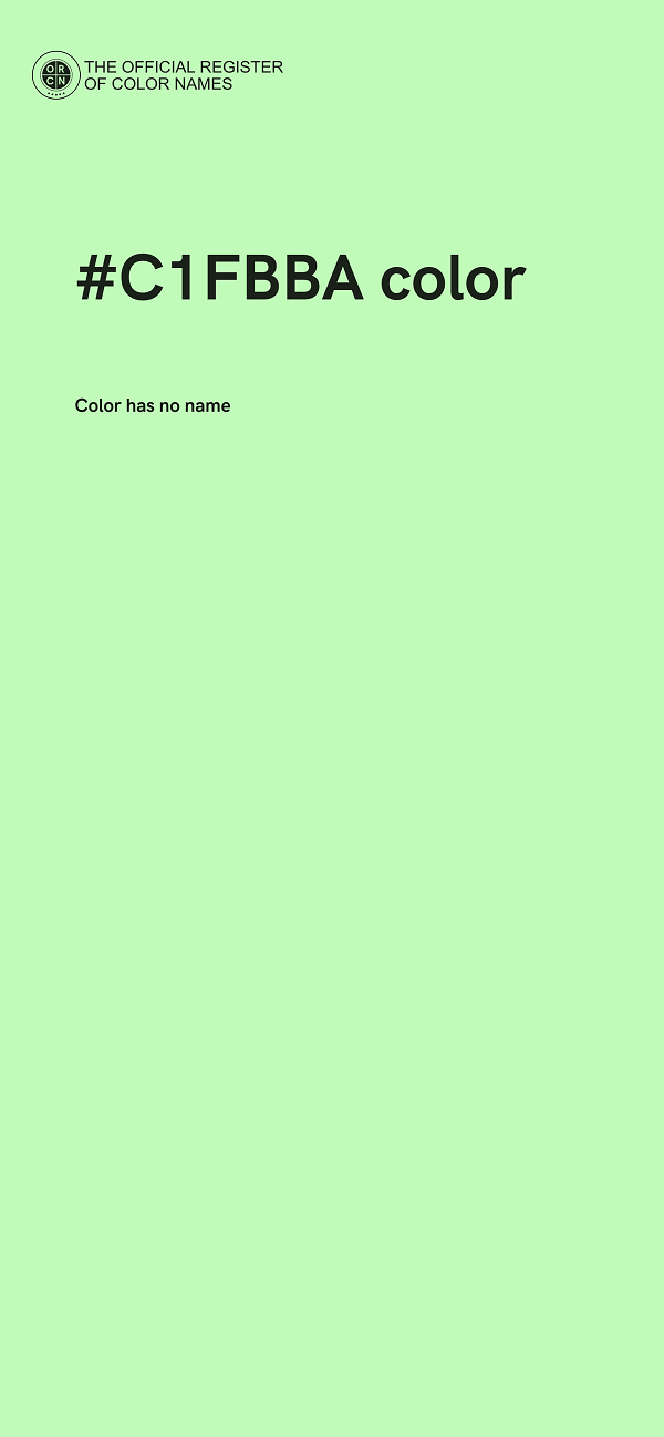 #C1FBBA color image