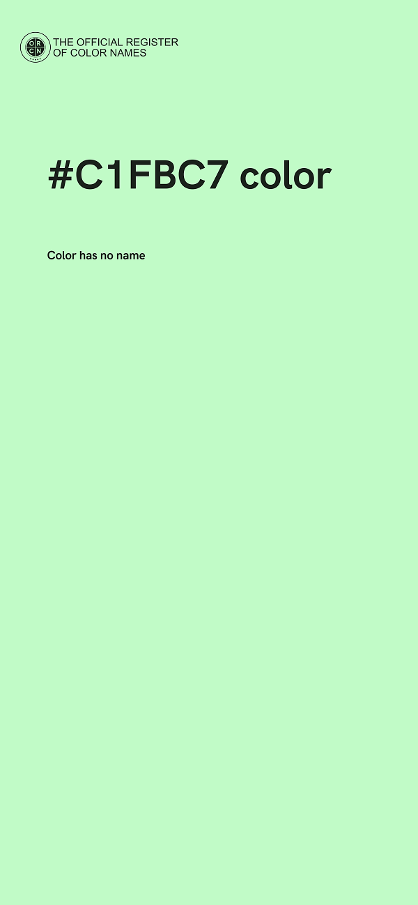 #C1FBC7 color image
