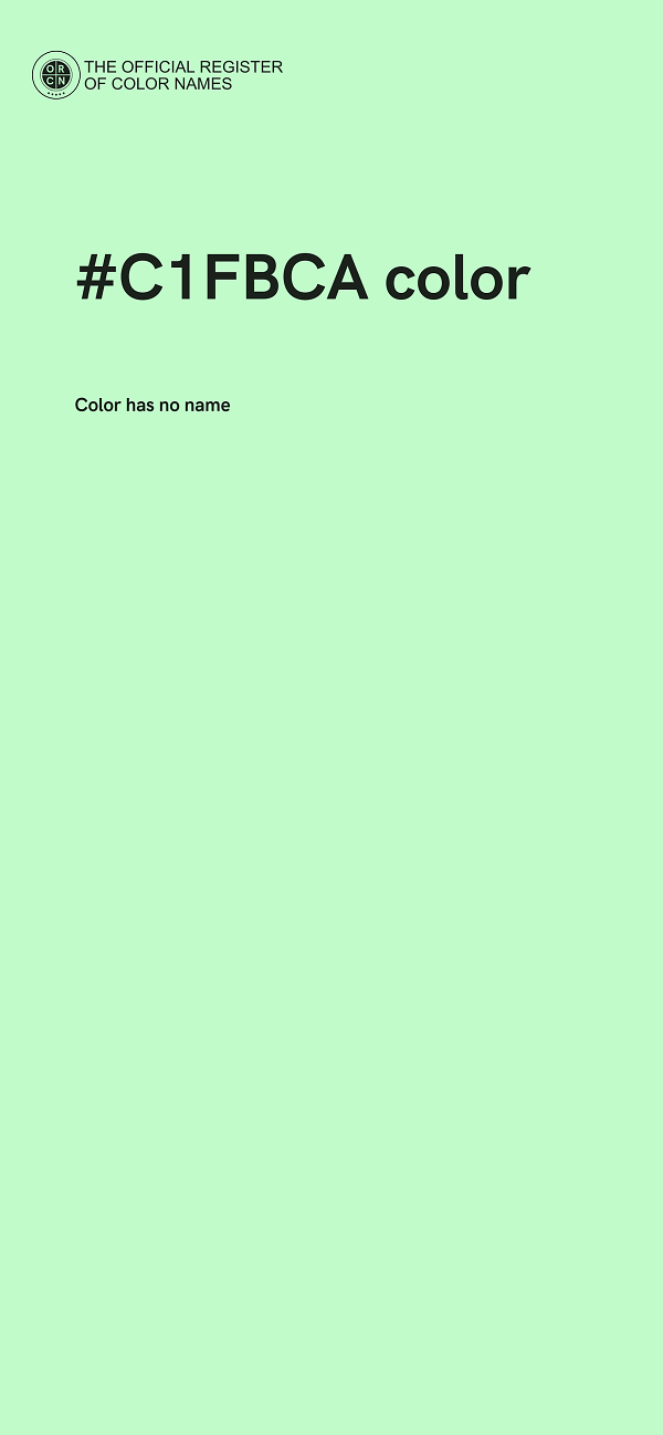 #C1FBCA color image