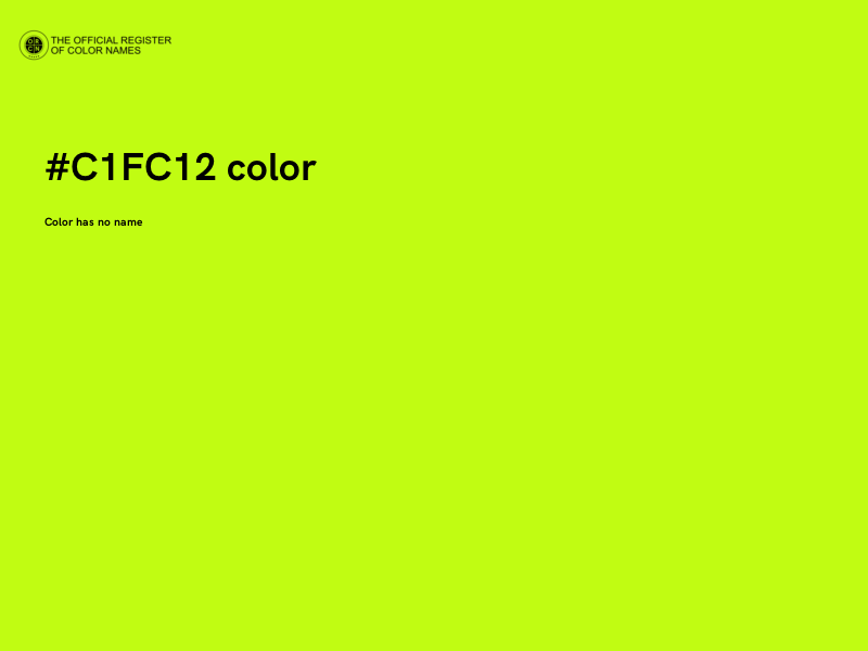 #C1FC12 color image