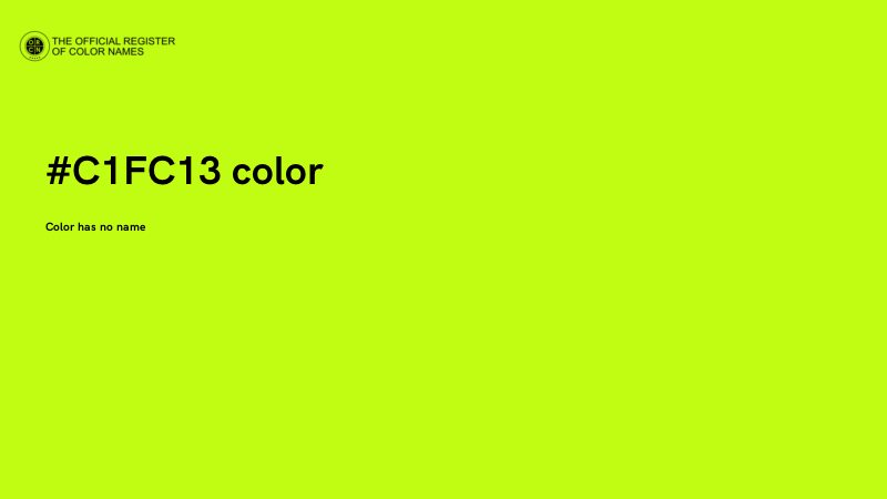#C1FC13 color image