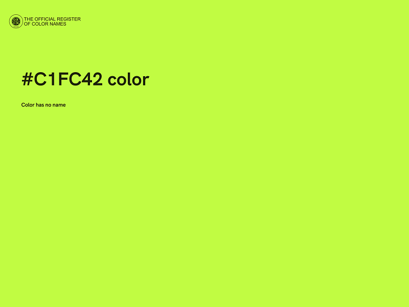 #C1FC42 color image