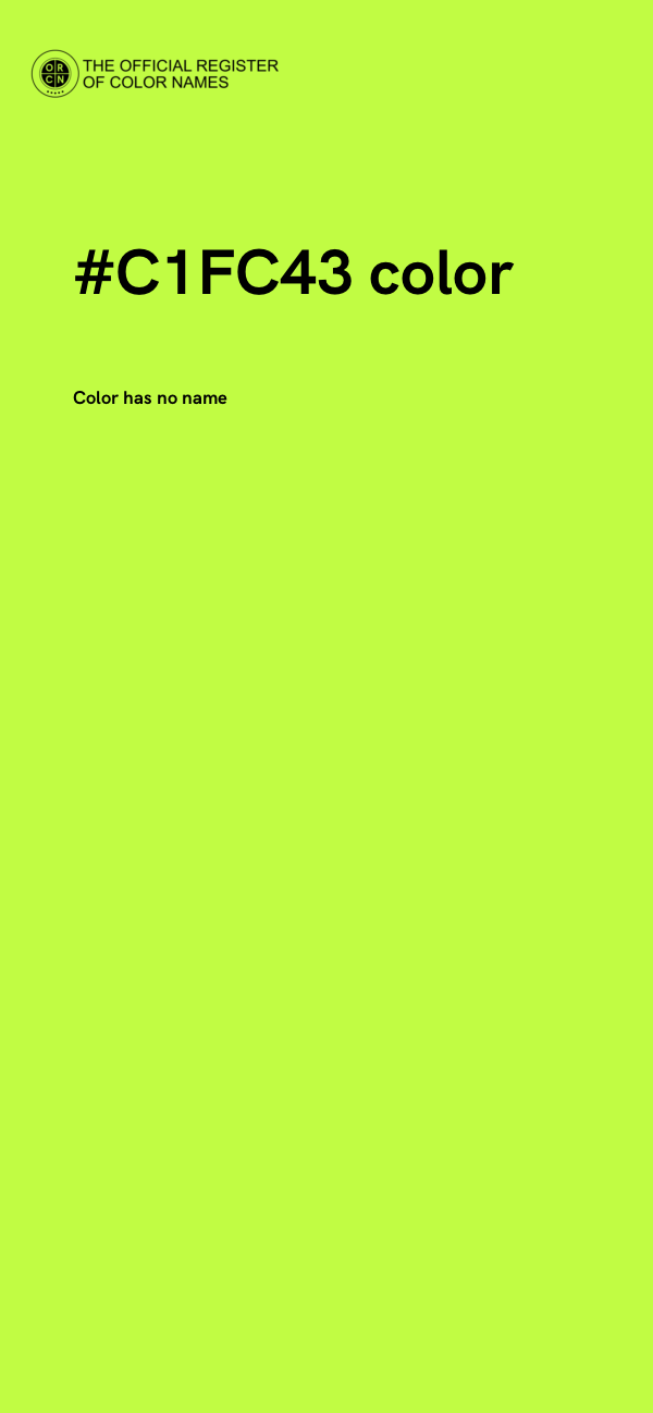 #C1FC43 color image