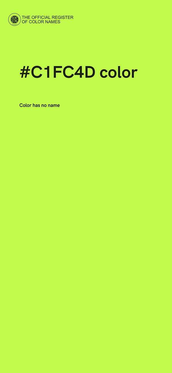 #C1FC4D color image