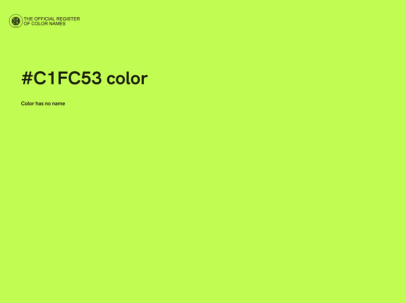 #C1FC53 color image