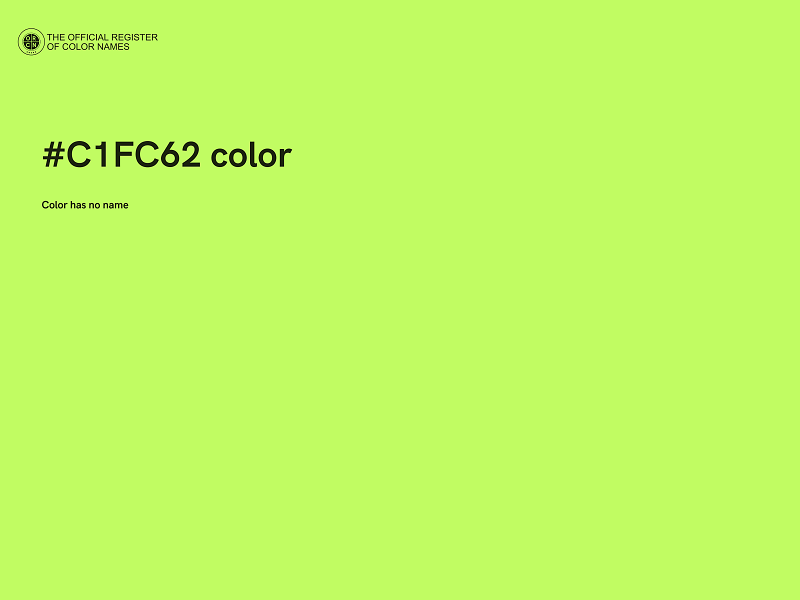 #C1FC62 color image