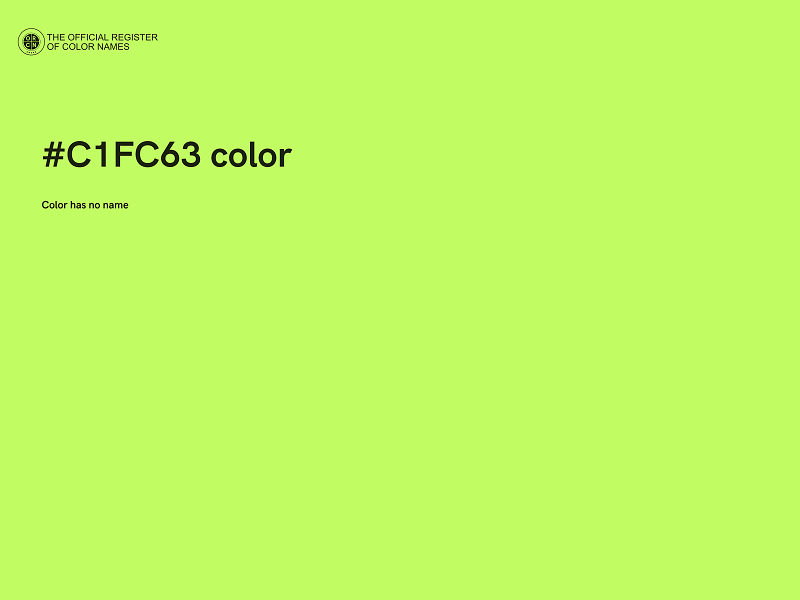#C1FC63 color image