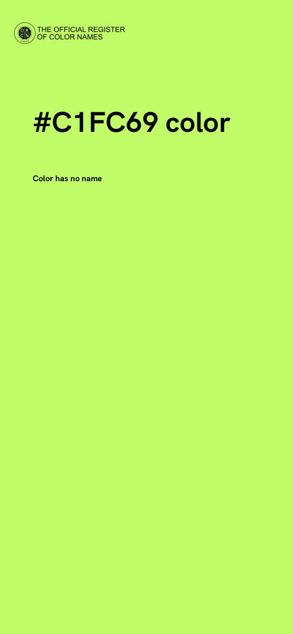 #C1FC69 color image