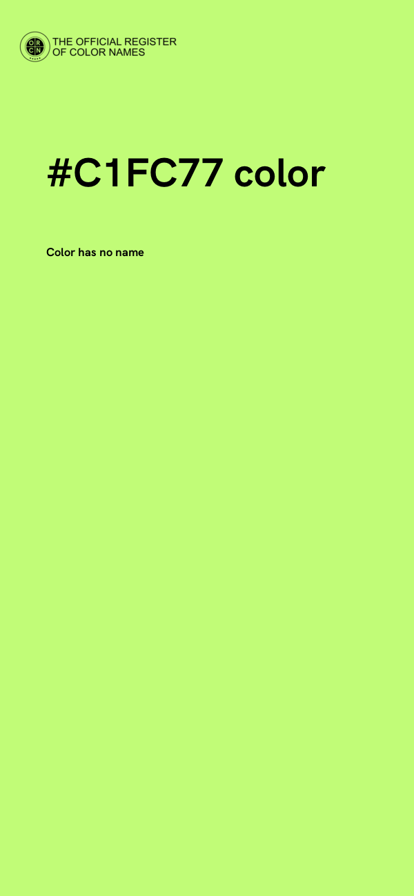 #C1FC77 color image