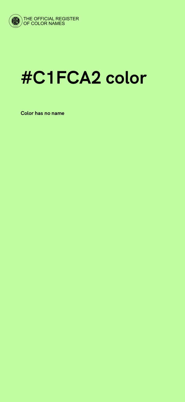 #C1FCA2 color image