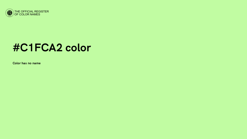 #C1FCA2 color image