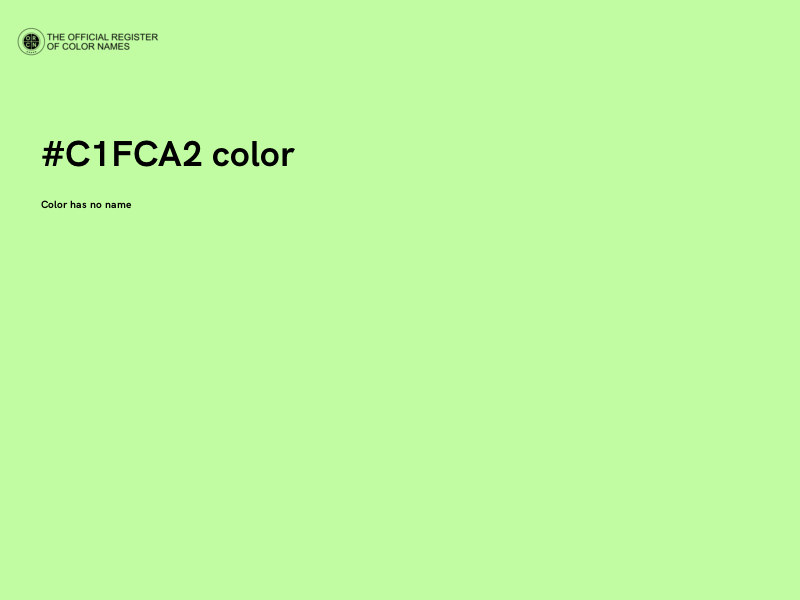 #C1FCA2 color image