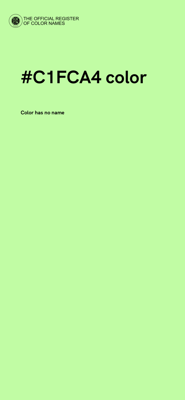 #C1FCA4 color image