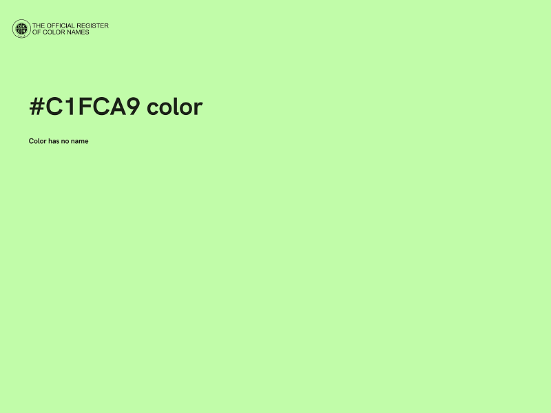 #C1FCA9 color image