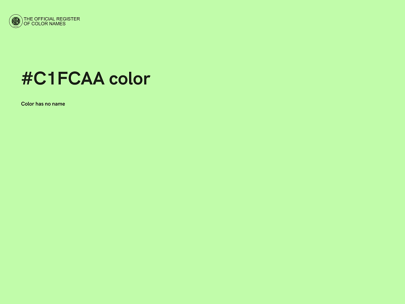 #C1FCAA color image