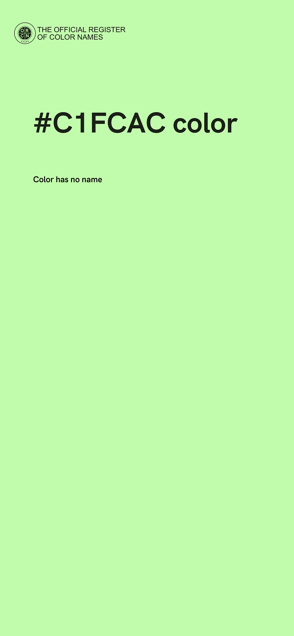 #C1FCAC color image