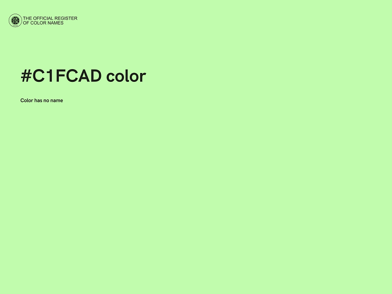 #C1FCAD color image