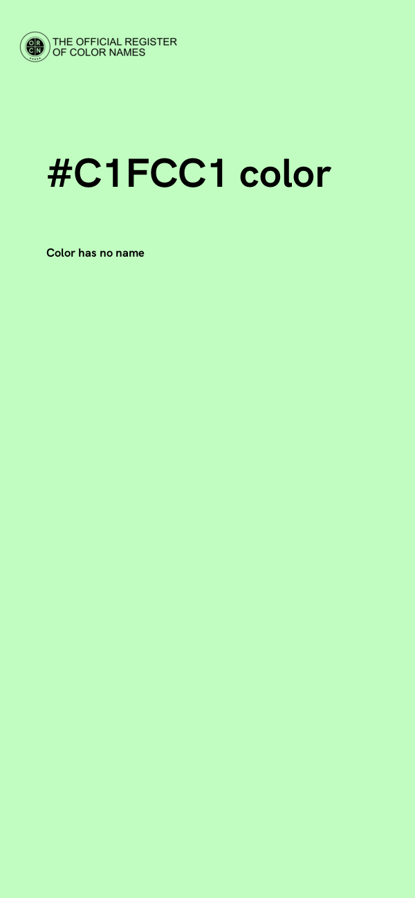 #C1FCC1 color image