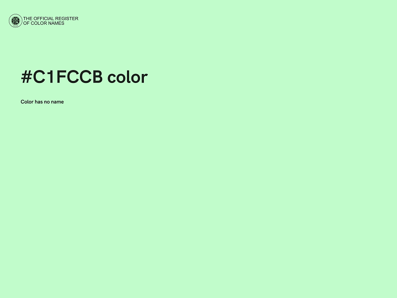 #C1FCCB color image
