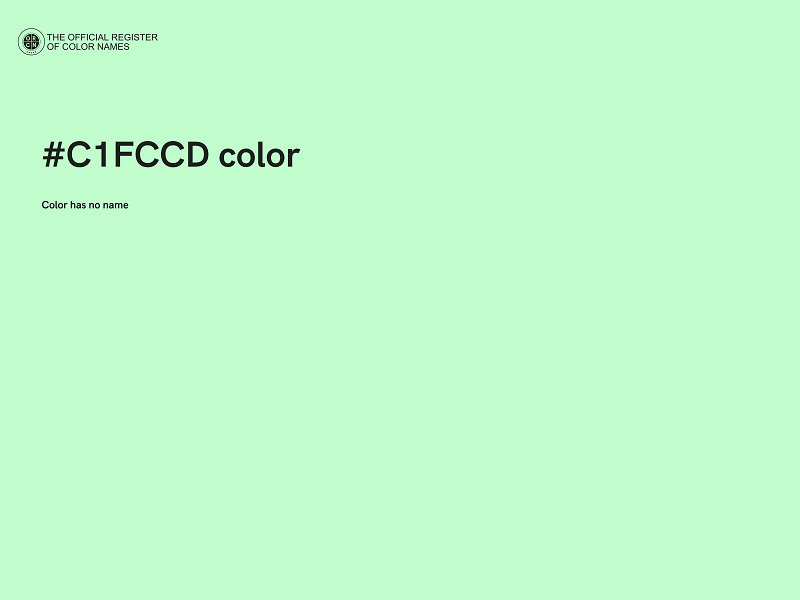 #C1FCCD color image