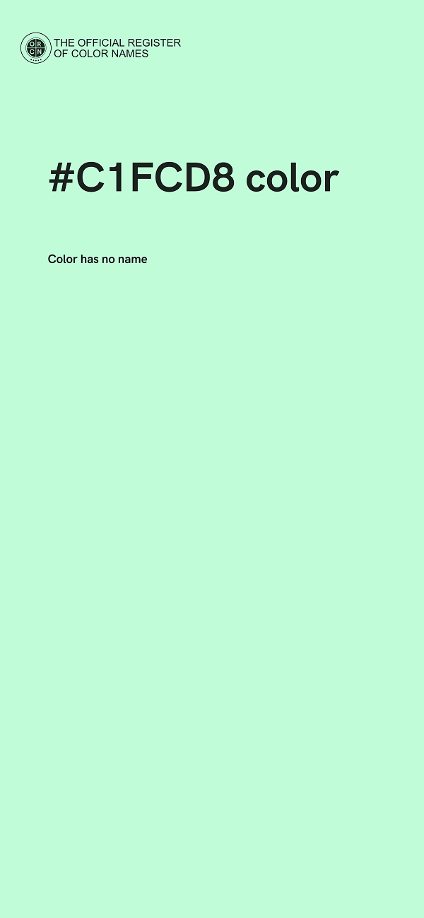#C1FCD8 color image