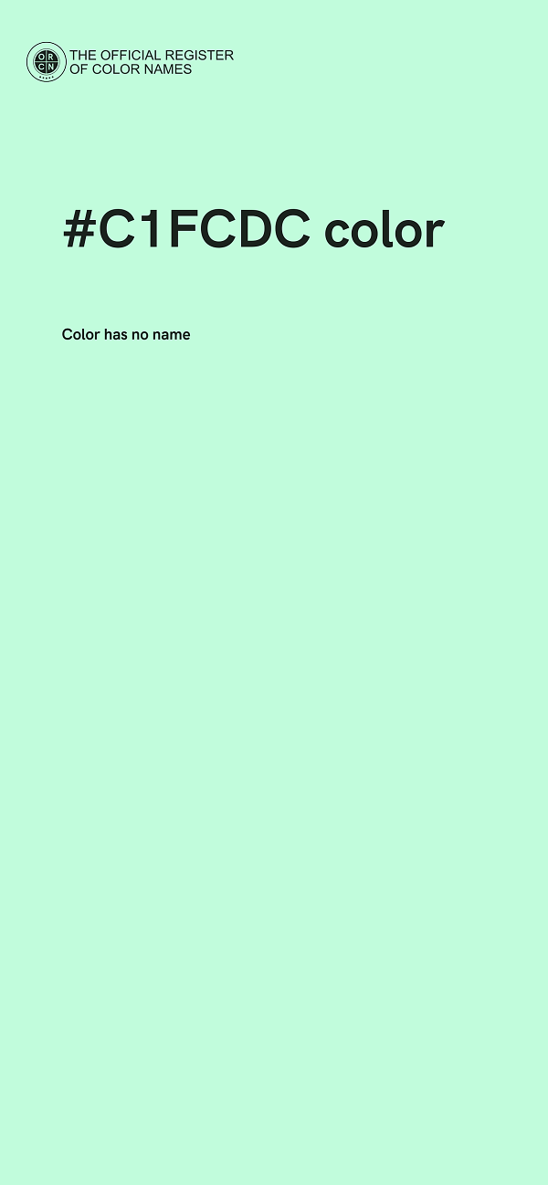 #C1FCDC color image