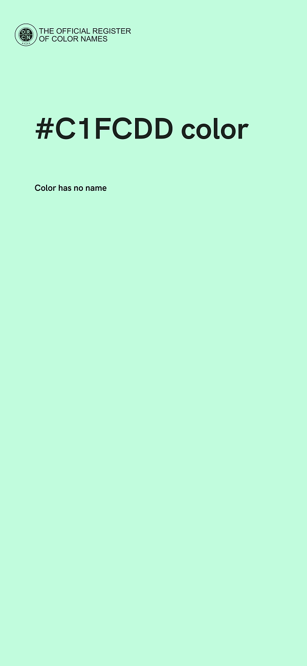 #C1FCDD color image