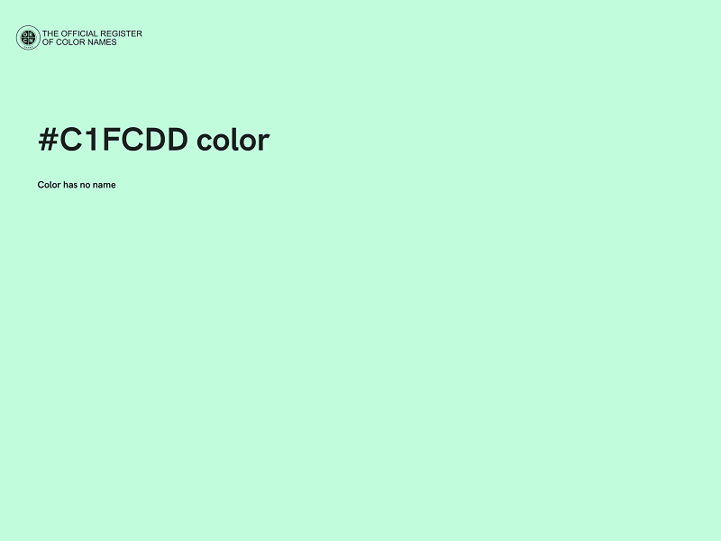 #C1FCDD color image