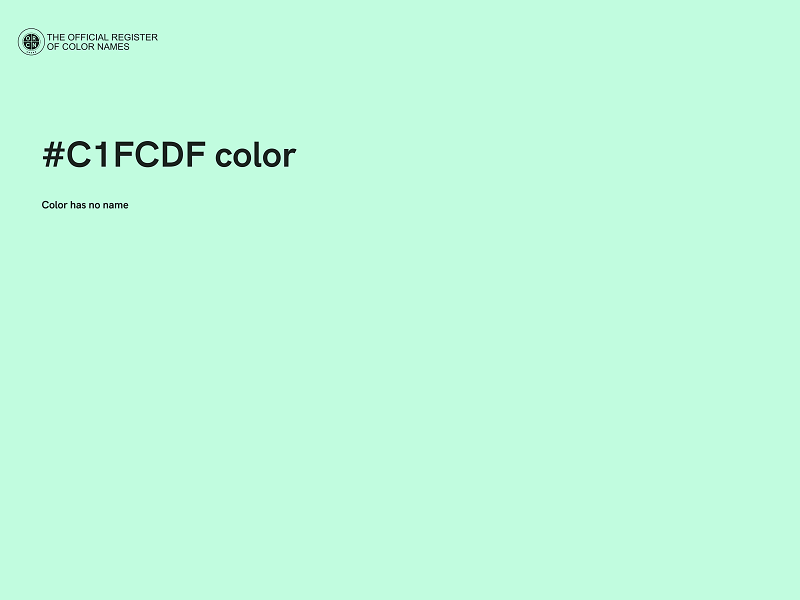 #C1FCDF color image